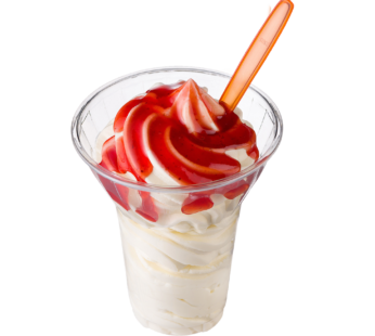 Sundae Strawberry Soft Ice Cream
